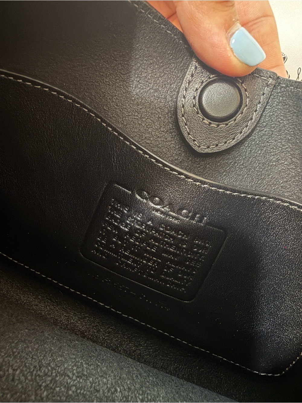 Coach Black Leather Crossbody Shoulder Bag